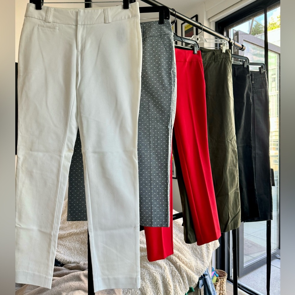 Six Pairs of Wide Leg Pants (size 2) from BR, Daughters of the Liberation & Loft